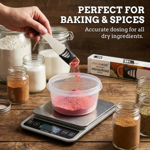 Performore Adjustable Measuring Spoon with Double End Adjustable