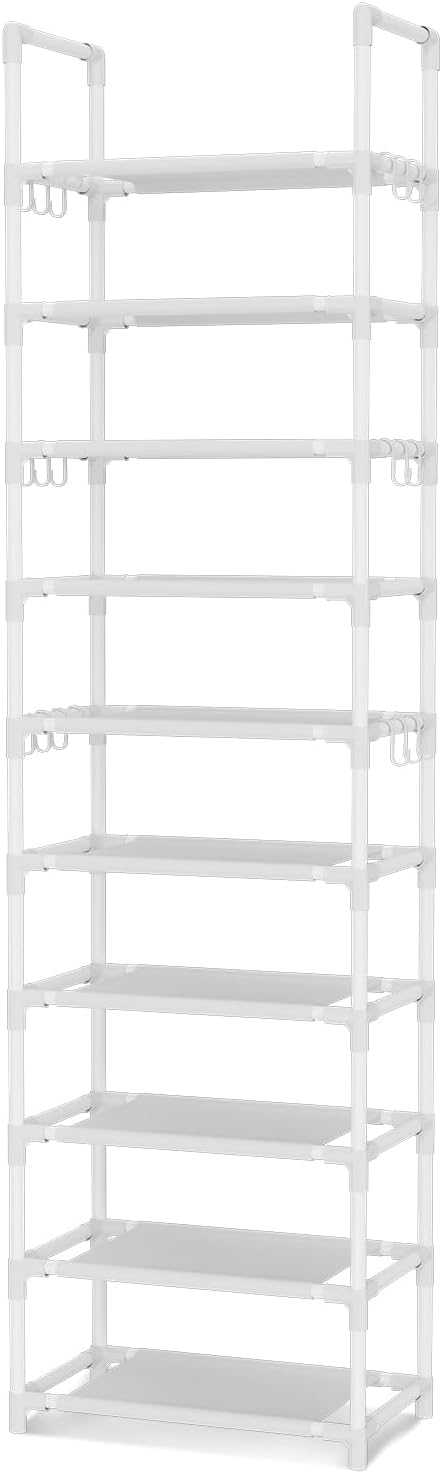 VTRIN 10 Tiers Tall Shoe Rack Holds 20-25 Pairs of Shoes Sturdy Vertical Shoe - Image 8