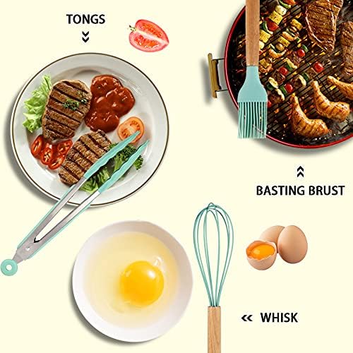 MIBOTE Silicone Cooking Kitchen Utensils Set - Image 7