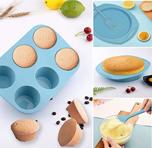 7in1 Silicone Bakeware Baking Set, Kitchen Bake Pans Molds Tray for