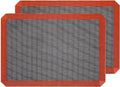 Hermerlee Perforated Silicone Baking Mats, 2 PCS Eclair Silicone Mat