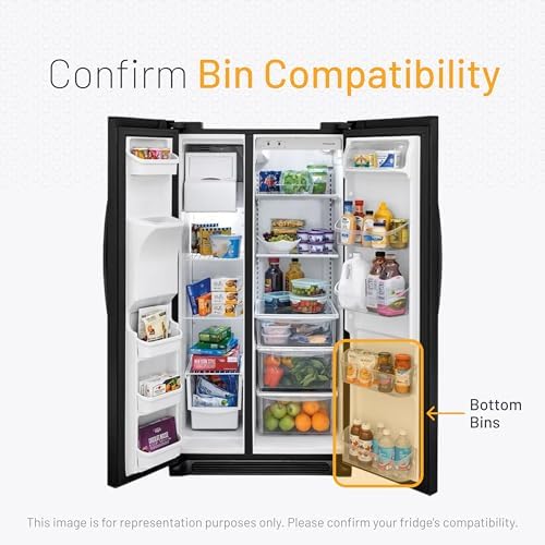 Smart Choice 242126602 Refrigerator Door Shelf Bin, Bottom, Clear