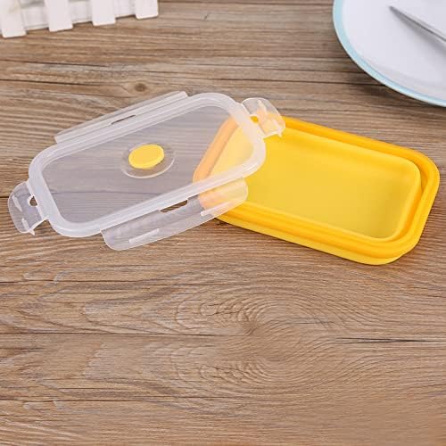 Tyenaza Portable Lunch Box, Silicone Collapsible Lunch Box Bowl