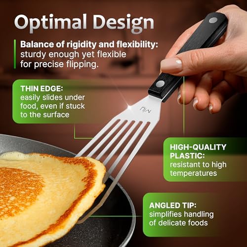 MIU Fish Spatula Stainless Steel, Flexible, Polished Metal, Corrosion