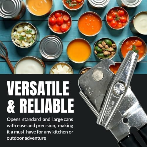 B53 EasyTwist Heavy-Duty Swing Away Can Opener, Carbon Steel Cutting