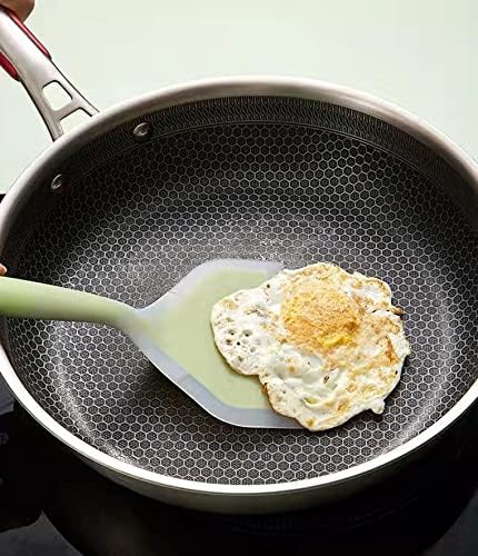 2 Pack Of Silicone Spatula Set For Nonstick Cookware Flat Wide Pancake