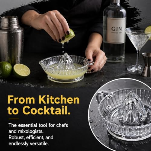 Glass Lemon Citrus Juicer Reamer