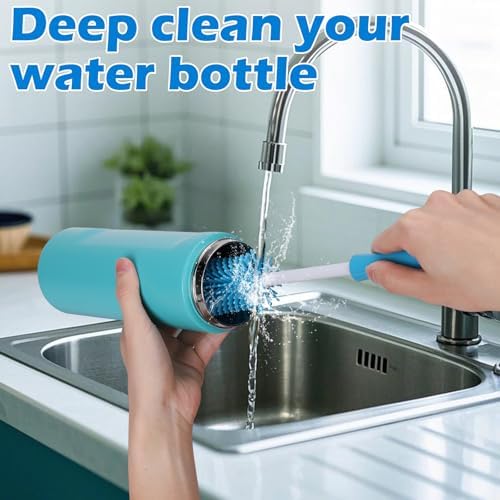 Palksky Water Bottle Cleaning Brush Kit, Brush & Straw Cleaner for