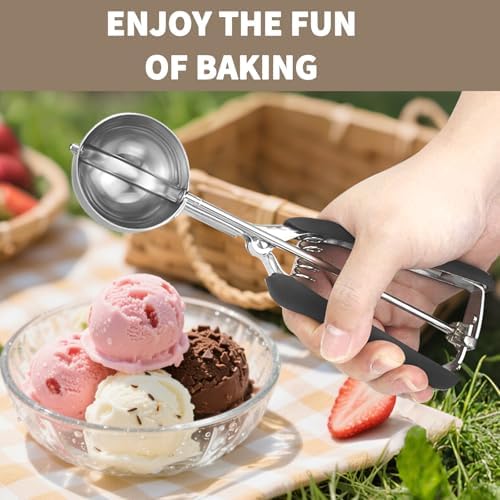 Large Cookie Scoop 3 Tablespoon, Size #20 Dough Scoops for Baking