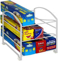 Deco Brothers Wrap Organizer Rack for Kitchen Cabinet, White