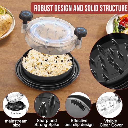 SoulLife 8-Inch Chicken Shredder Tool, Black
