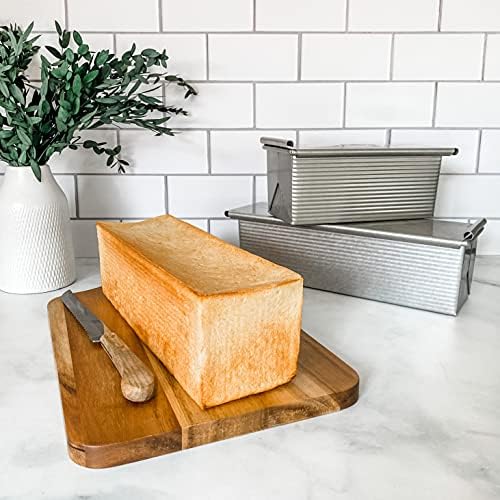 USA Pan Bakeware Pullman Loaf Pan With Cover, 9 x 4 inch, Nonstick &