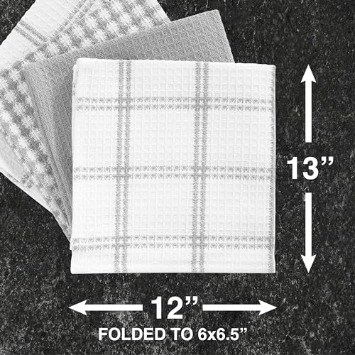 T-Fal Premium Waffle Dish Cloths: Highly Absorbent, Super Soft Long