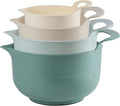Mixing Bowls - 4 Piece Nesting Plastic Mixing Bowl Set - Non Slip Bottom and by Cheeren