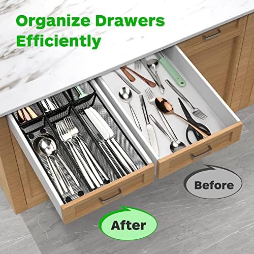 Smgmg Silverware Drawer Organizer, Silverware Organizer for Drawer