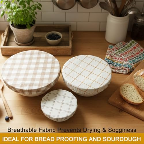 Reusable Bowl Covers for Bread Proofing