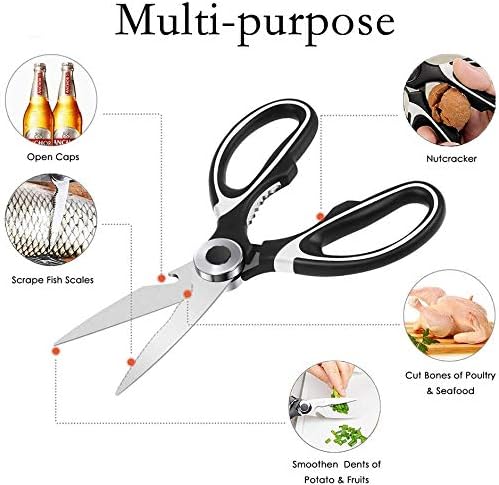 JSITON Ultra Sharp Premium Heavy Duty Kitchen Shears and Multi Purpose