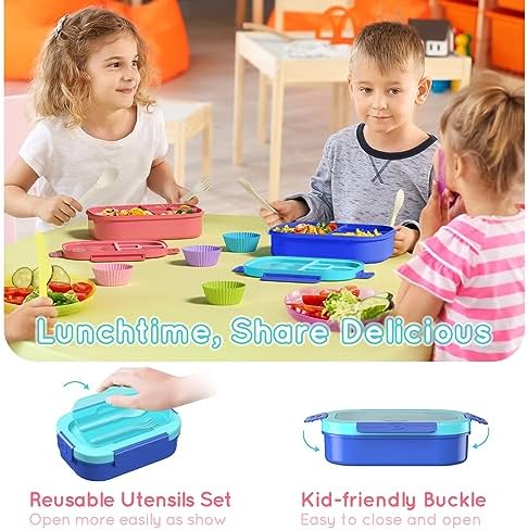2 Pack Leakproof Bento Lunch Containers