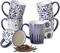 HASENSE Coffee Mugs Set of 6, 16OZ Ceramic Coffee Cups, Mugs Set of 6