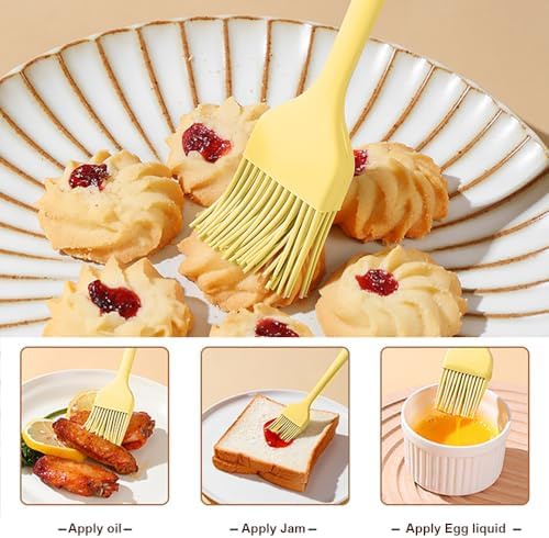 4pc Silicone Spatula Set Kitchen Utensils For Cooking Silicone Brush