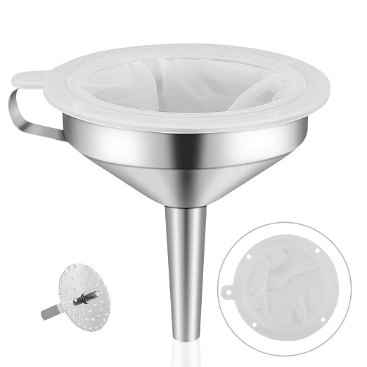 5-Inch Food Grade Stainless Steel Kitchen Funnel by Lakatay