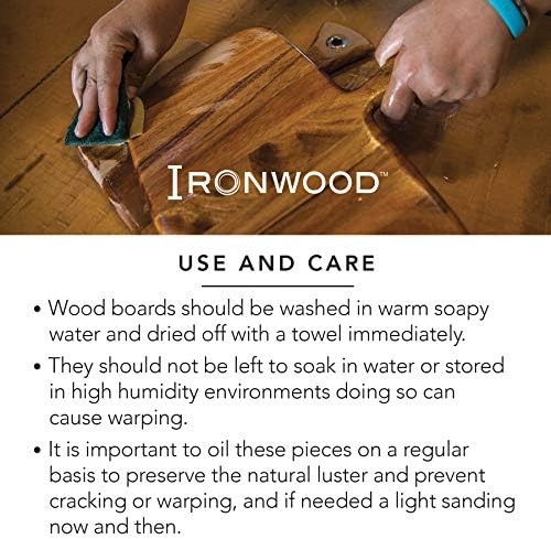Ironwood Gourmet Lyon Cutting Board, 17.25 x 24 x 1.25 Inches