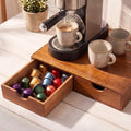 Novabright Wood Tea Bag Organizer Coffee Pods and Tea Storage Box