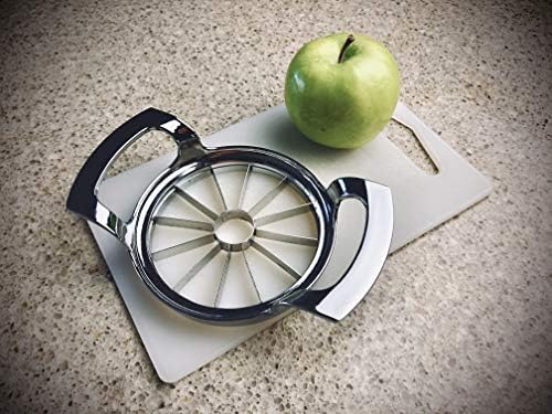 Extra Large Ultra Sharp Stainless Steel Apple Slicer 12 Slices - Easy