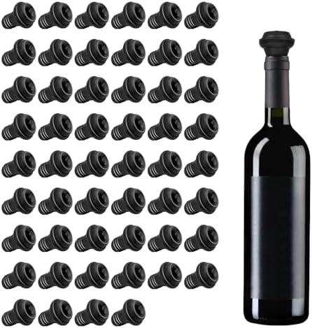52 Pcs Wine Stopper Vacuum Pump Sealer Silicone Saver Resealable