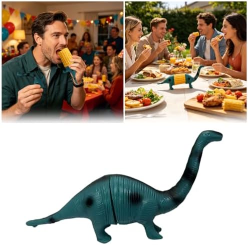 Funny Dinosaur Corn Cob Holders, 2026 Stainless Steel Prongs for Corn