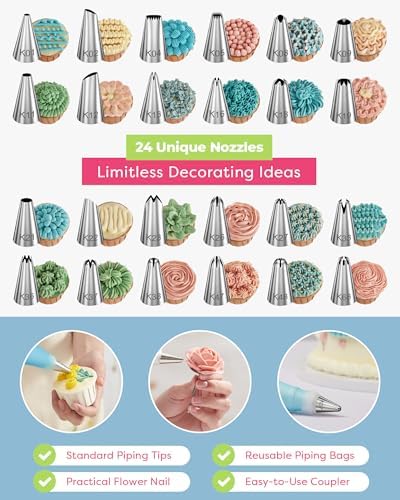 Kootek 32 Piping Bags and Tips Set