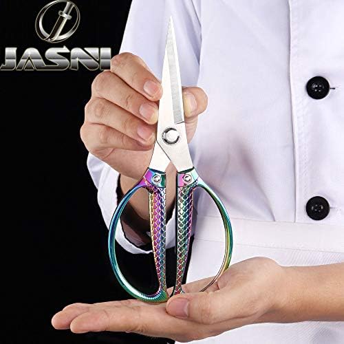 Jasni Fish pattern Powerful kitchen scissors professional Heavy Duty