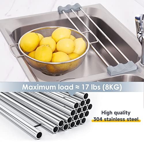 Tomorotec Adjustable Over-the-Sink Kitchen Rack, Stainless Steel