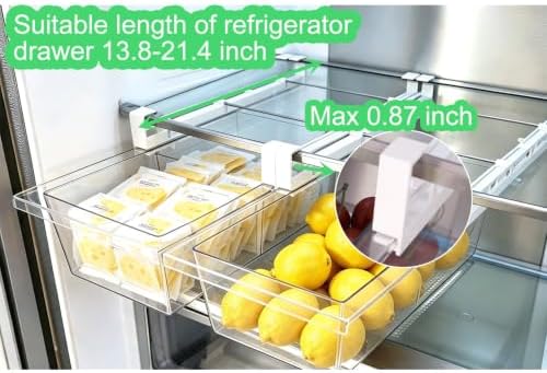 Extra-Large Fridge Drawer Organizer - Refrigerator Organizers and