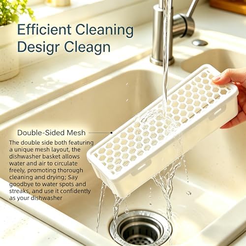2 Pack Dishwasher Basket for Small Items,Silverware Basket