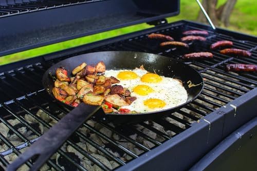 Lodge Carbon Steel Skillet with Handle Holder, 12 Inches