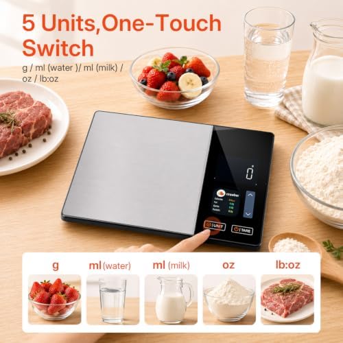 Mcbazel Smart Nutrition Food Scale, Bluetooth, Barcode Scan, Black