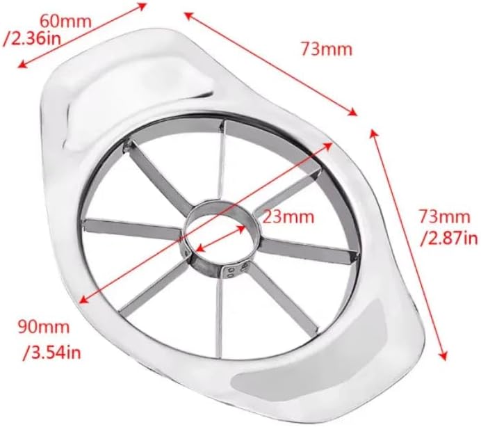 Stainless Steel Apple Cutter Slicer 8 Blade Fruit Divider Corer with