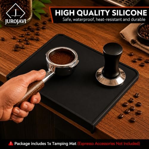 Espresso Tamping Mat, 10mm Silicone Coffee Tamper Mat for Portafilter