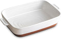 DOWAN Ceramic Casserole Dish for Oven, 9x13 Deep Lasagna Pan, Large Baking Dish by DOWAN