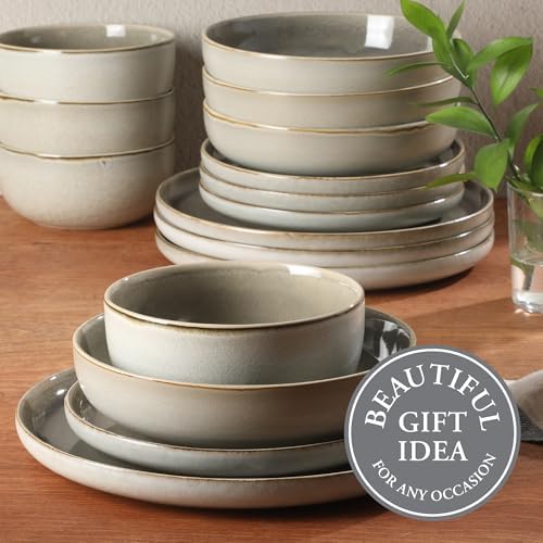 Gibson Elite Sunveil 16 Piece (Service for 4) Plates and Bowls