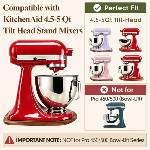 Pine Mixer Slider Mat for KitchenAid 4.5-5 Qt Mixer