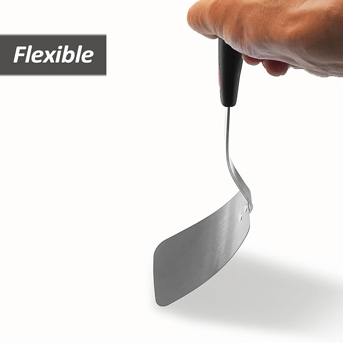 Stainless Steel Flexible Spatula Solid Turner, XiaoZu Thin Metal Spatula - Image 3