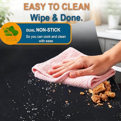 Oven Liners for Bottom of Oven - 3 Pack Large Oven Mats, 17”x25”