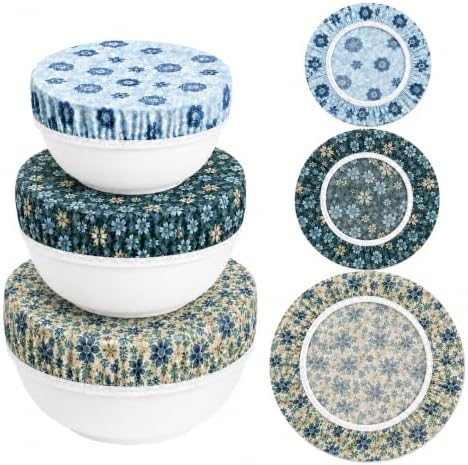 Reusable Beeswax Bowl Covers, Set of 3