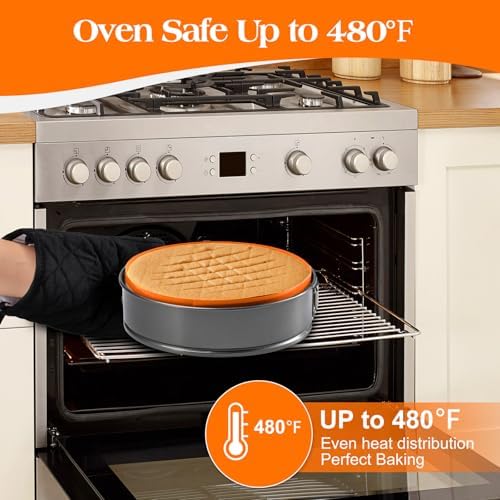 Silicone Baking Mat for Springform Pan, 9 Inch, Orange