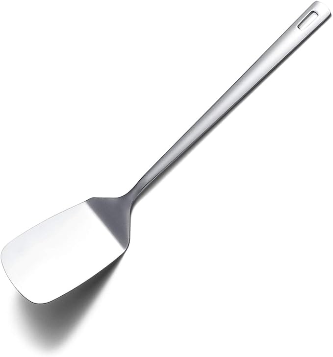 Stainless Steel Spatulas, Berglander Solid Turner, Barbecue Metal Spatulas by Berglander