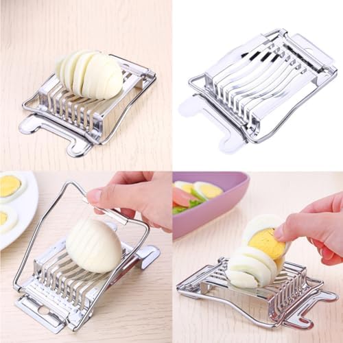 Egg Slicer with 8 Cutting Wires Stainless Steel for Uniform Slices