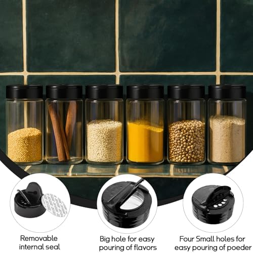 24 Pack 16 Oz Spice Jars Seasoning Containers Bottles with Label