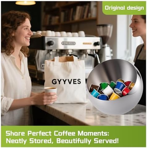 Large Capacity Coffee Pod Holder – Stainless Steel Pod Organizer and